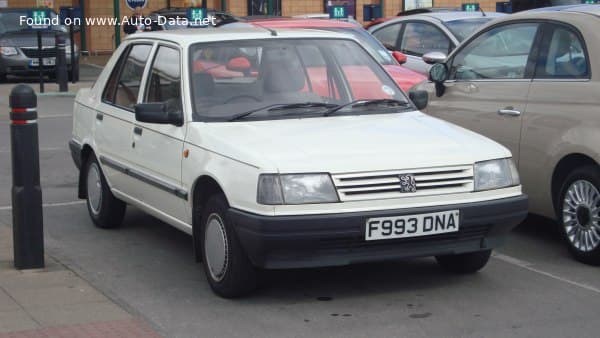 1988 Peugeot 309 (10C,10A) 1.9 (109 Hp)